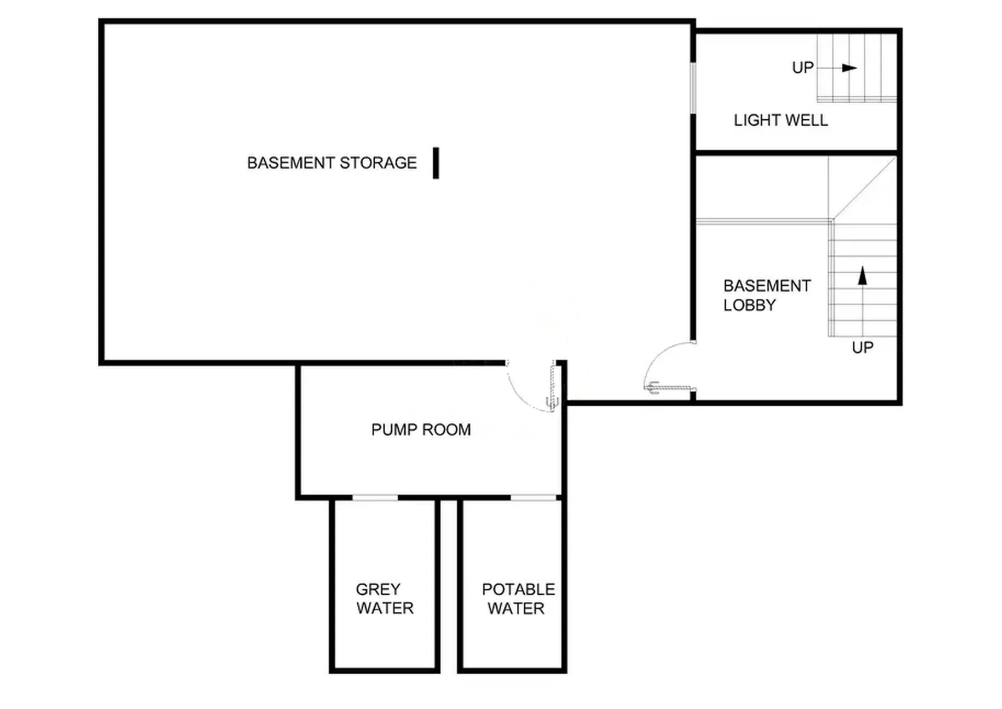 Supplied basement plan