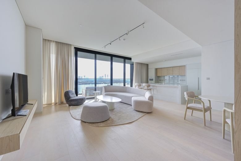 Interior of the two-bedroom apartment offered at AED 7,500,000
