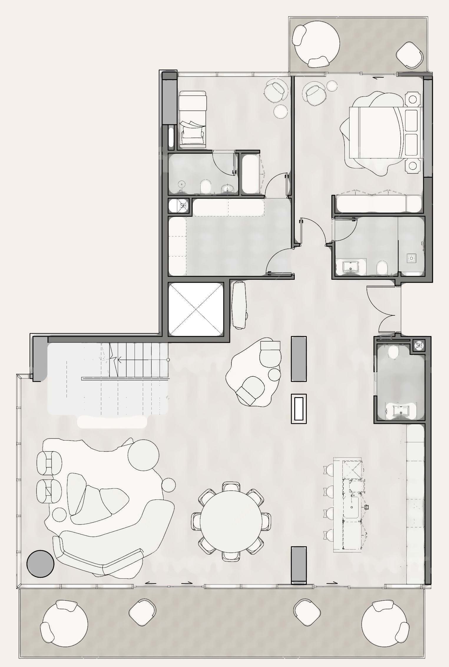 Indicative lower level layout